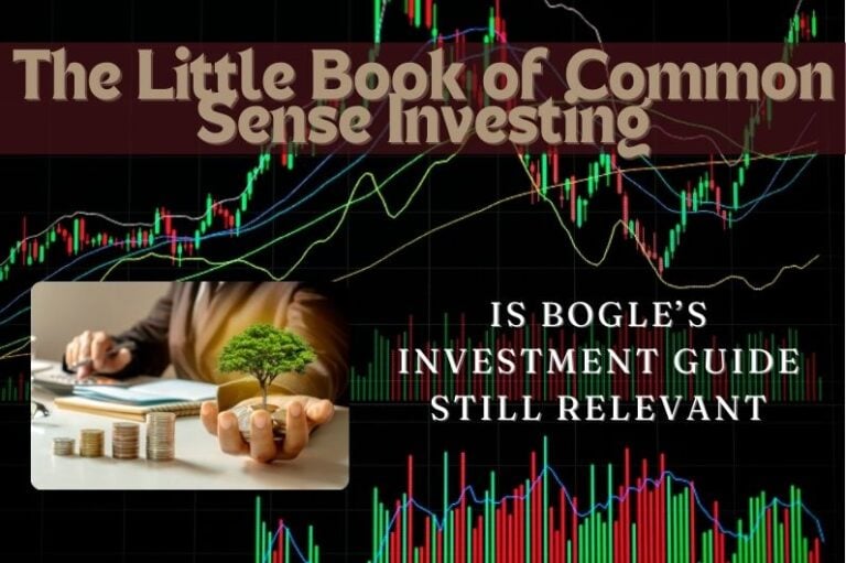 Hands holding the book The Little Book of Common Sense Investing